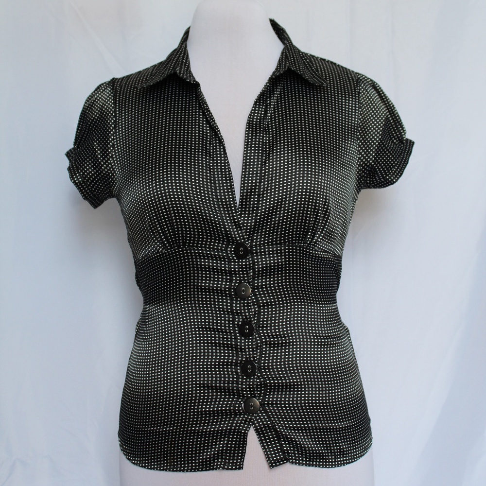 Black & White Polka Dot Blouse